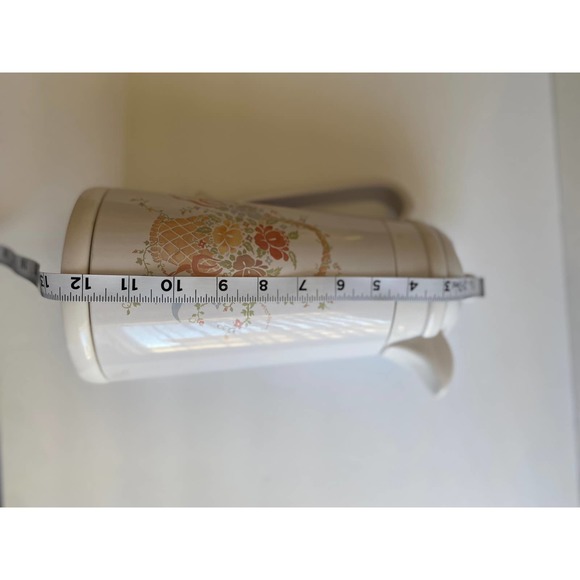 Vintage King White Flower Basket Coffee‎ Carafe Thermo Pitcher - Picture 11 of 11